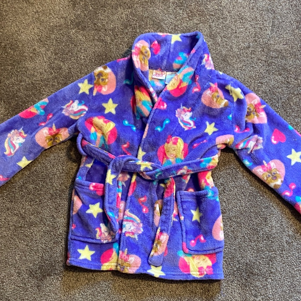 Jojo Siwa Nickelodeon Girls Size 4/5 Luxe Plush Pajama Robe